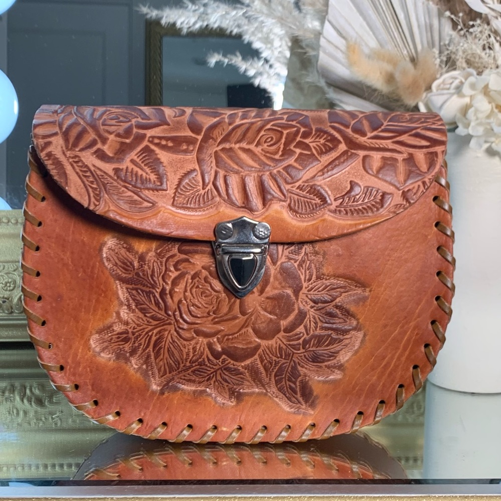 Mexican Hand Tooled crossbody bag